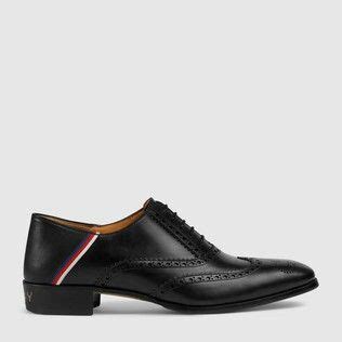 gucci brogue sylvie web shoes|Gucci Sylvie Web Brogues .